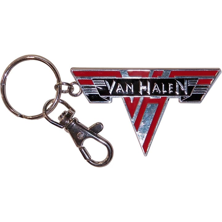 Van Halen band logo metal keychain