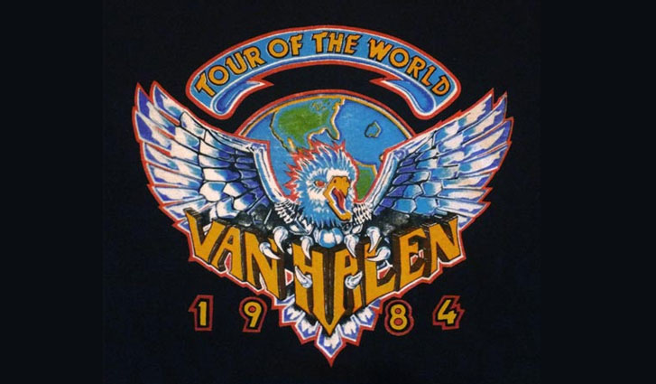 Van Halen 1984 tour dates poster